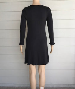 M. Rena Charcoal Sweater Dress