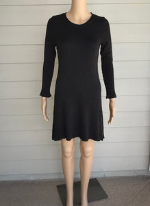 M. Rena Charcoal Sweater Dress