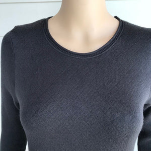 M. Rena Charcoal Sweater Dress