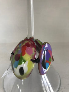 Jackie Brazil Multi Colored Oval Stretch Bracelet