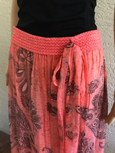 Load image into Gallery viewer, Coral Silk Skirt