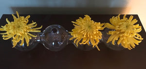 Large Caterpillar Glass Vase
