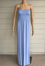 Load image into Gallery viewer, M. Rena Sky Blue Tube Top Maxi