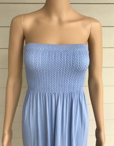 M. Rena Sky Blue Tube Top Maxi